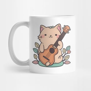 Cat Ukelele Music Animal Lover Mug